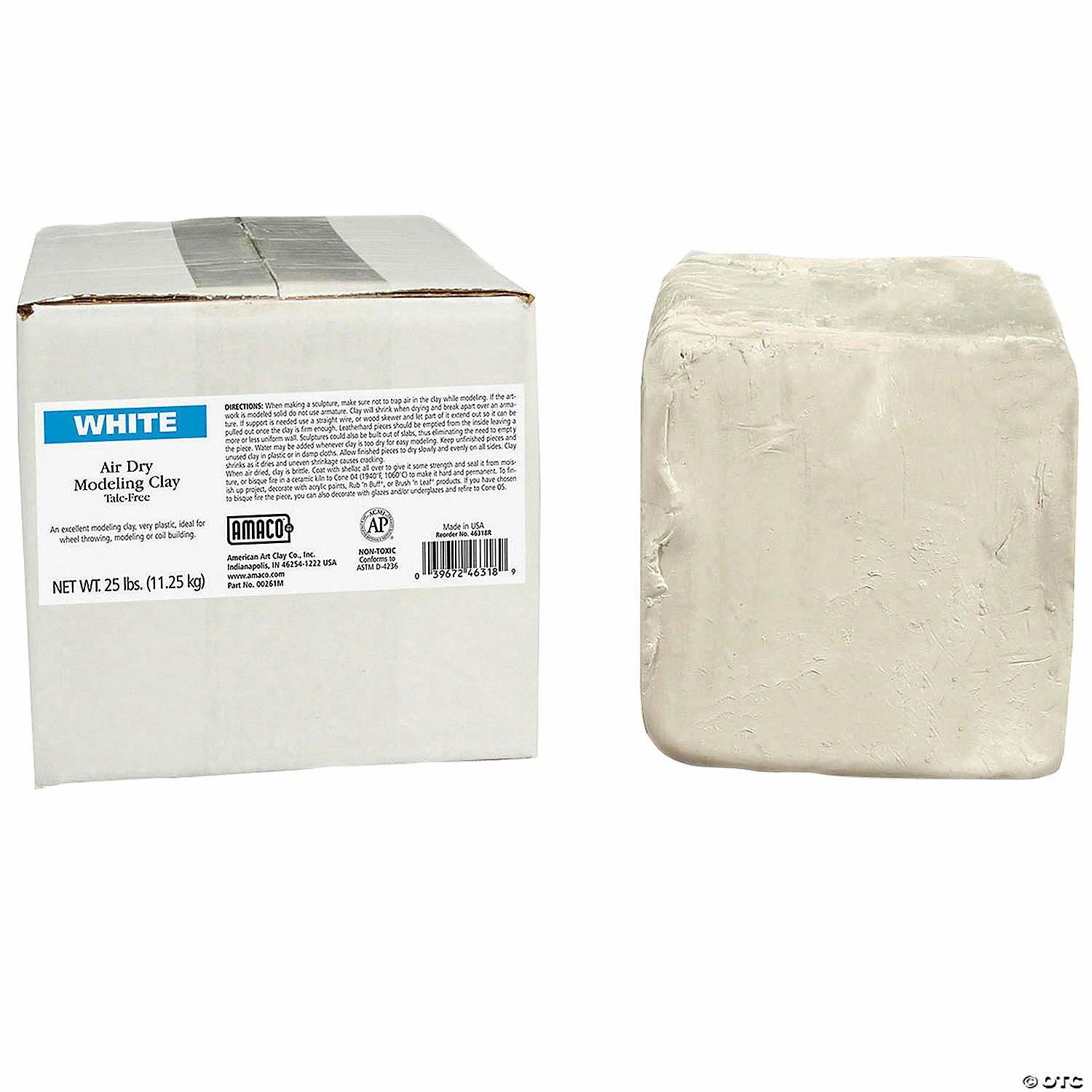 Buy β€οΈ AMACO Air Dry Clay, White, 25 lbs. π