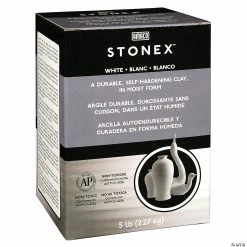 Cheapest 😉 AMACO Stonex Self-Hardening Clay, White, 5 lbs. 🌟