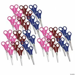 Best deal ✔️ Charles Leonard Children's 5.5" Scissors, Blunt Tip, Assorted Colors, Pack of 36 ⭐