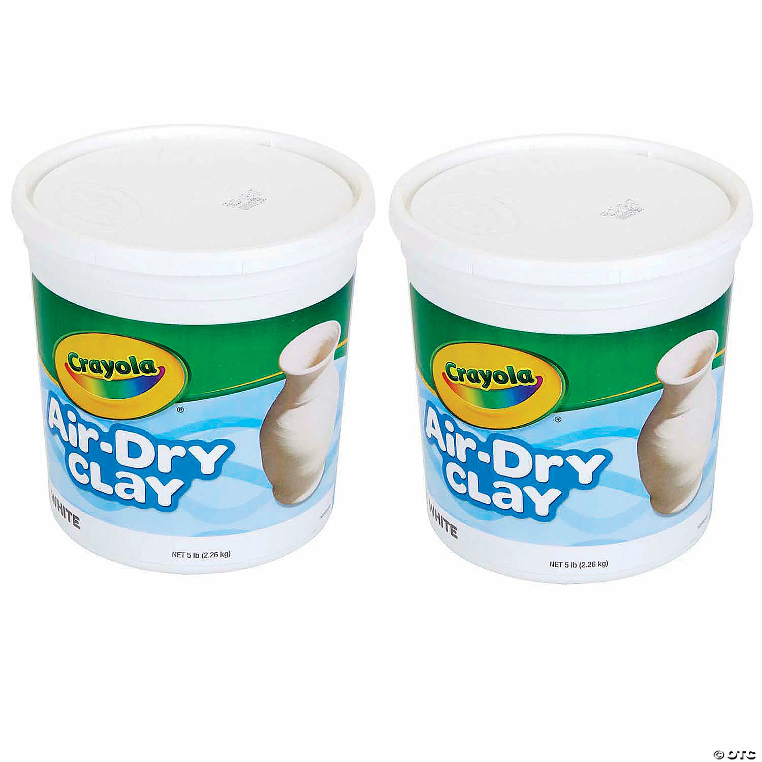 Best reviews of π Crayola Air-Dry Clay, White, 5 lb Tub, Pack of 2 β€οΈ