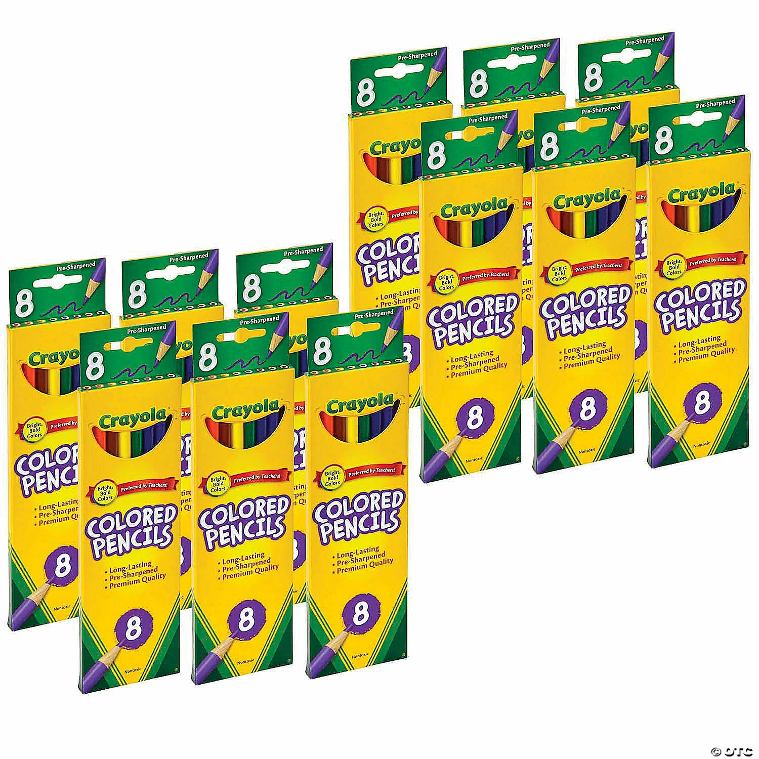 Cheap π― Crayola Colored Pencils, 8 Colors Per Box, 12 Boxes π