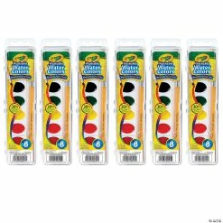 Best Pirce ❤️ Crayola Semi-Moist Washable Watercolor Set, 8 Colors Per Set, 6 Sets ❤️