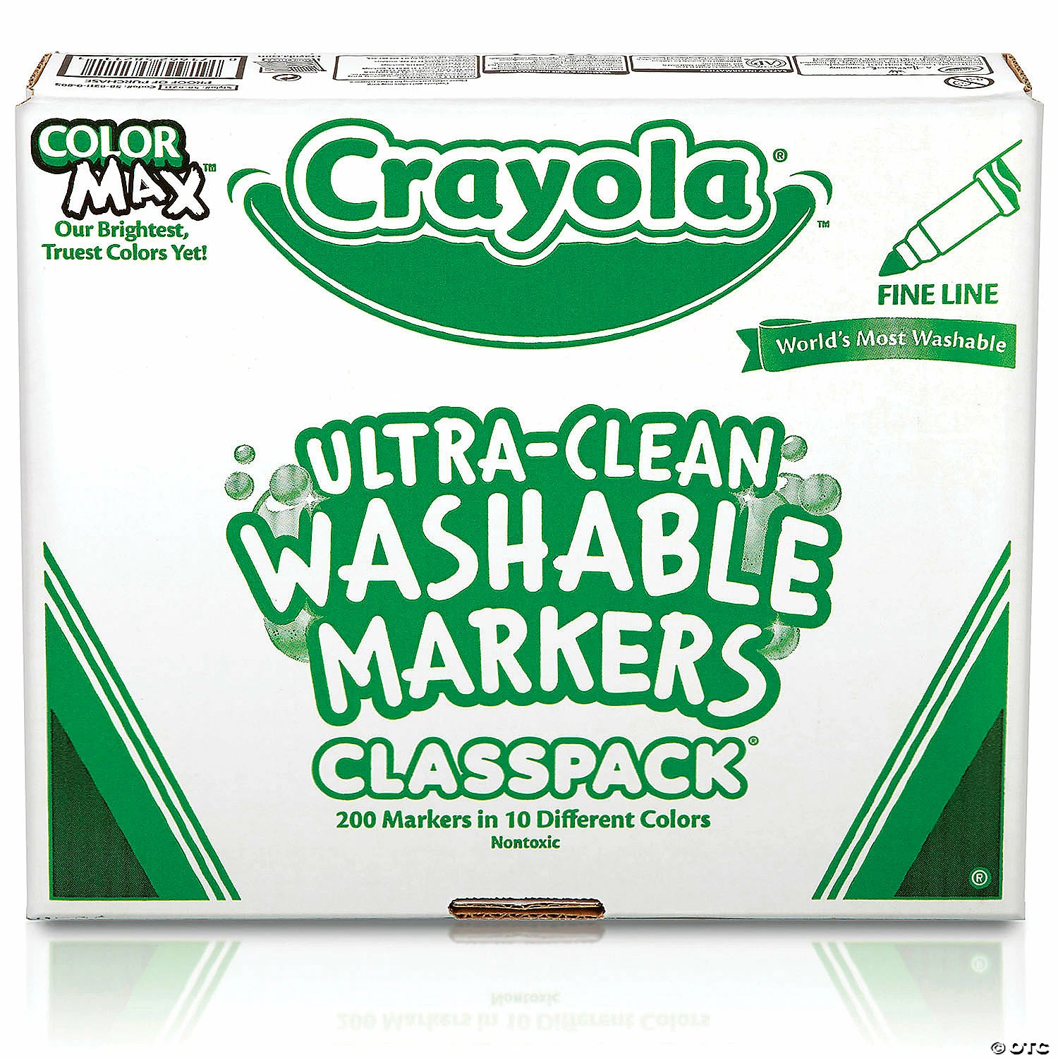 Budget π Crayola Ultra-Clean Washable Markers Classpack, Fine Line, 10 Colors, Pack of 200 π - Image 3
