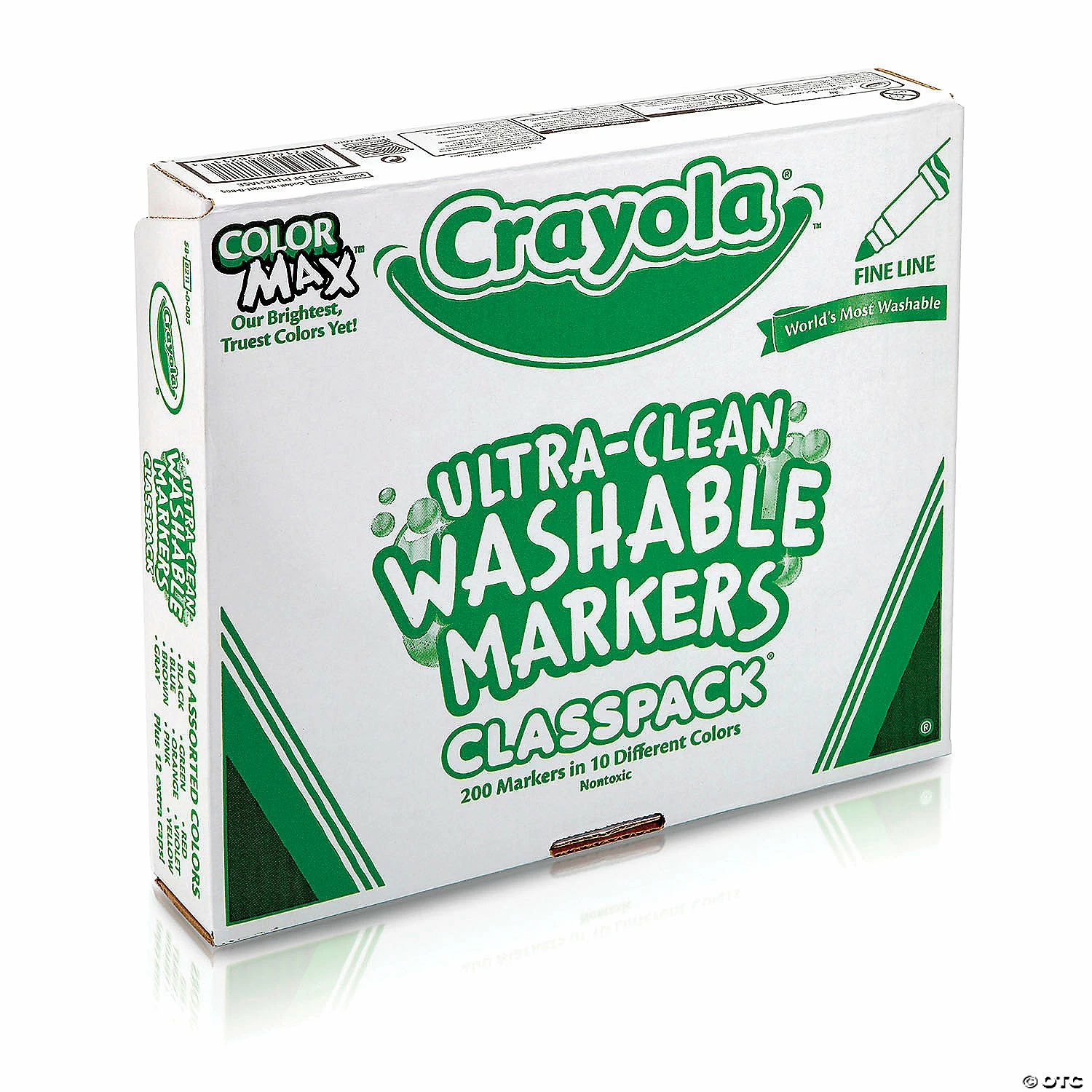 Budget π Crayola Ultra-Clean Washable Markers Classpack, Fine Line, 10 Colors, Pack of 200 π - Image 4