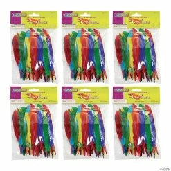 Flash Sale 🎁 Creativity Street Duck Quills, Assorted Colors, 3" to 5", 14 grams Per Pack, 6 Packs 🎁