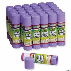 Outlet 🌟 Creativity Street Glue Sticks, Purple, 1.41 oz., 30 Count 💯