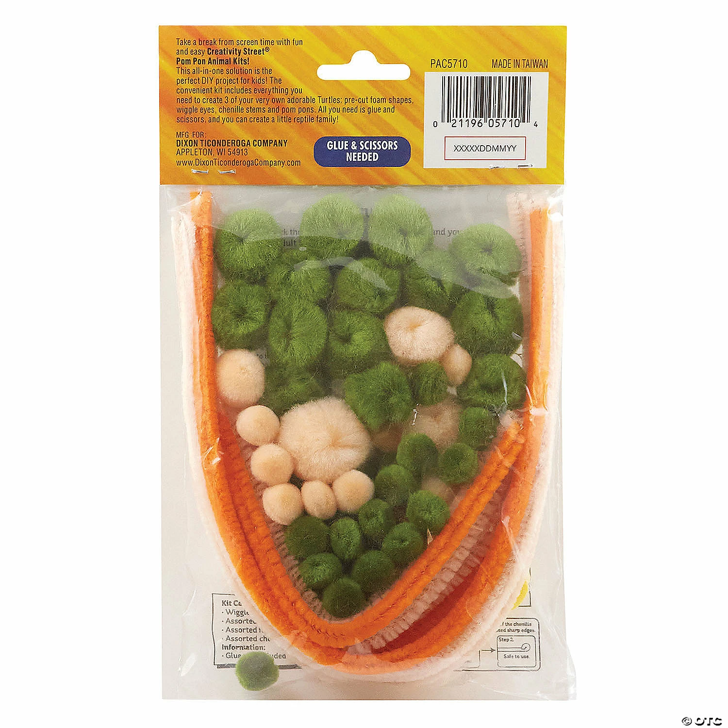Wholesale π₯ Creativity Street Pom Pon Animal Kit, Turtle Family, Assorted Sizes, 3 Turtles Per Kit, 6 Kits π - Image 3