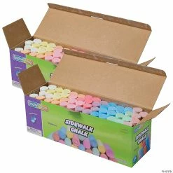 Best Pirce 🎁 Creativity Street Sidewalk Chalk, Assorted Colors, 4", 52 Pieces Per Pack, 2 Packs 😉