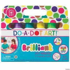 Budget 😉 Do-A-Dot Art Washable Brilliant Dot Markers, 6 Colors ✔️