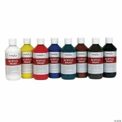 Best Sale 🎁 Handy Art Acrylic Paint, 8 oz., Primary 8-Color Set 💯
