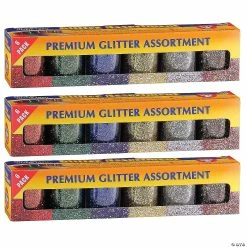 Deals 🔥 Hygloss Premium Glitter Assortment, 6 Colors Per Pack, 3 Packs 🧨