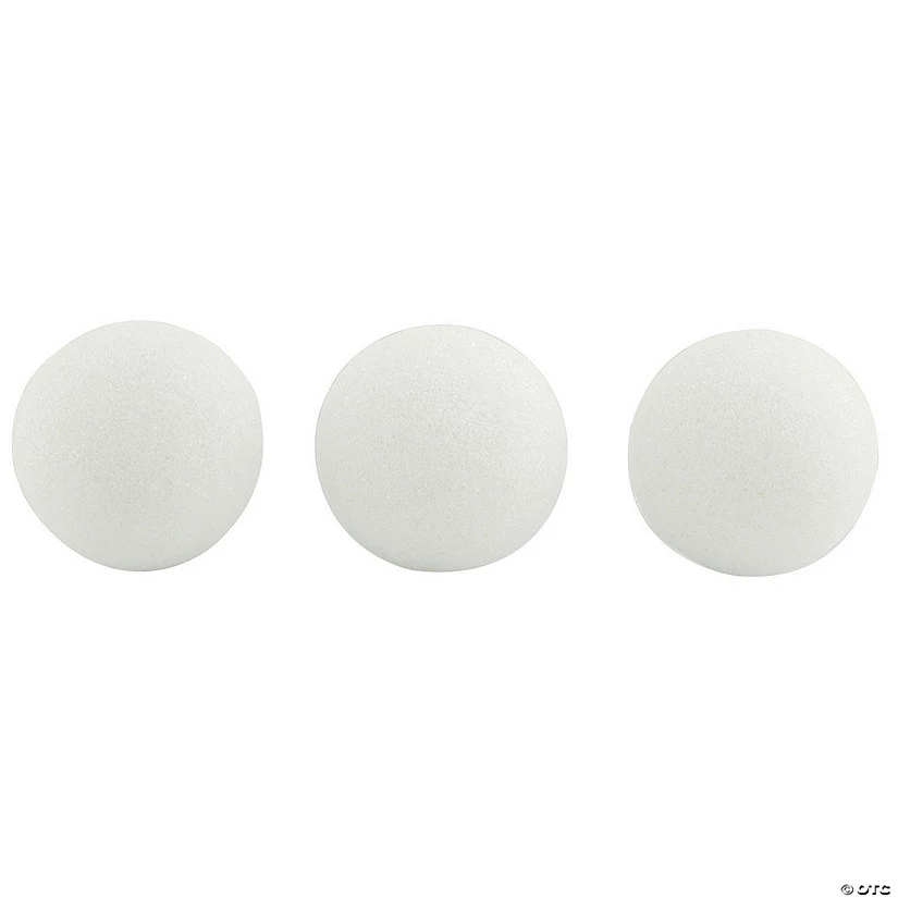 Budget β Hygloss Styrofoam Balls, 3 Inch, Pack of 50 π