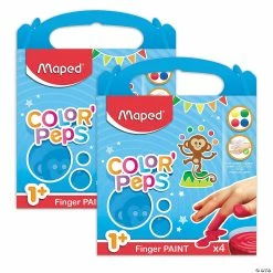 Brand new 🌟 Maped Color'Peps My First Premium Finger Paint, 4 Per Pack, 2 Packs ⭐