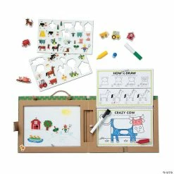 Best Pirce 🧨 Melissa & Doug Natural Play: Play, Draw, Create Reusable Drawing & Magnet Kit - Farm 😀