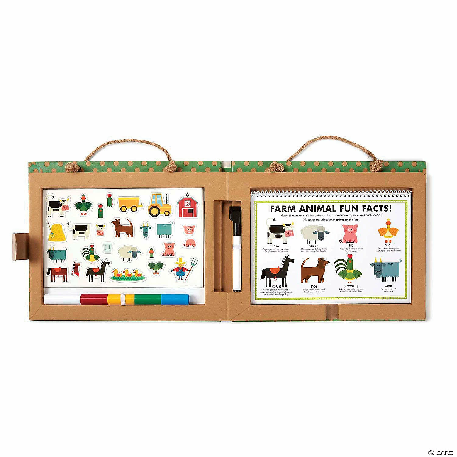 Best Pirce 𧨠Melissa & Doug Natural Play: Play, Draw, Create Reusable Drawing & Magnet Kit - Farm π - Image 2