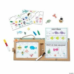 Promo 🤩 Melissa & Doug Natural Play: Play, Draw, Create Reusable Drawing & Magnet Kit - Ocean 😉
