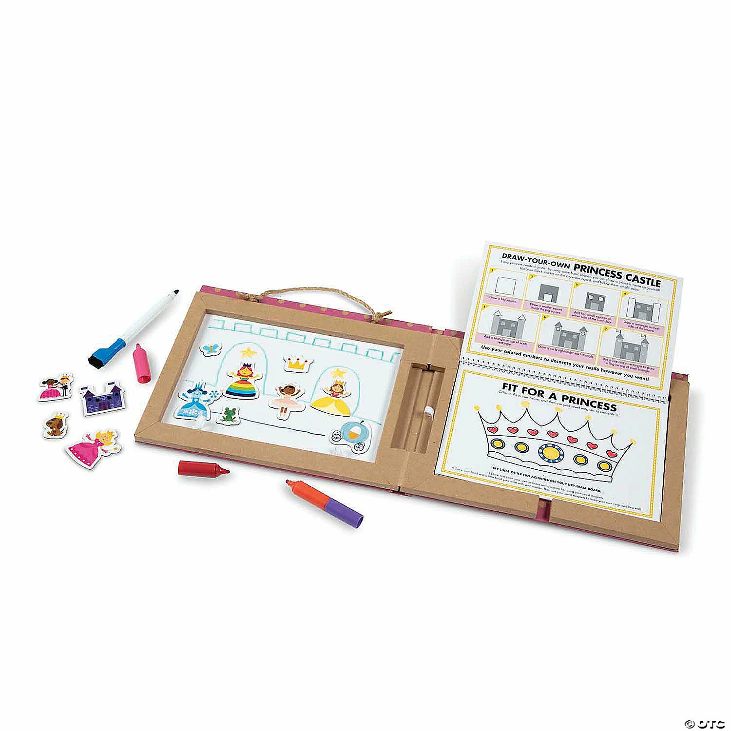 Flash Sale π Melissa & Doug Natural Play: Play, Draw, Create Reusable Drawing & Magnet Kit - Princesses π€© - Image 2