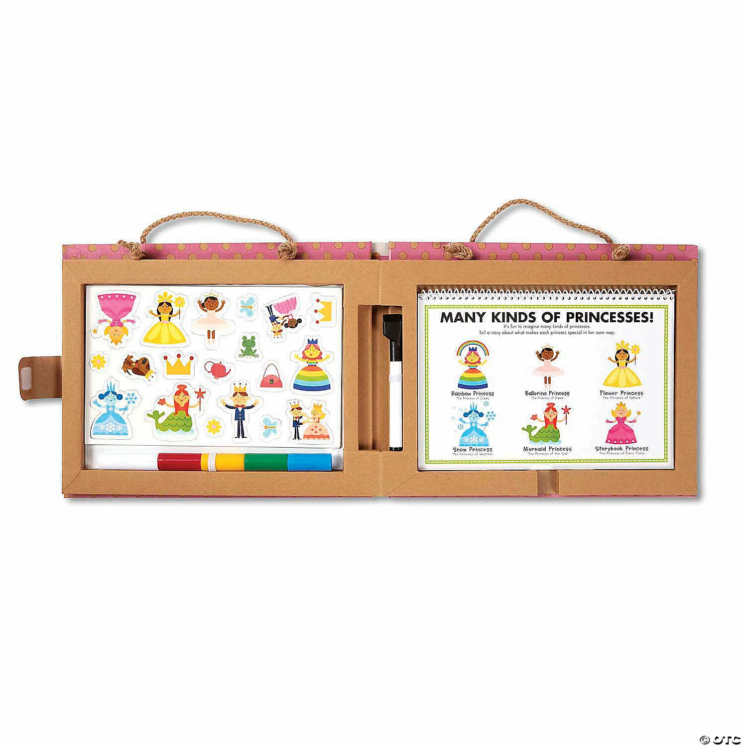Flash Sale π Melissa & Doug Natural Play: Play, Draw, Create Reusable Drawing & Magnet Kit - Princesses π€© - Image 4