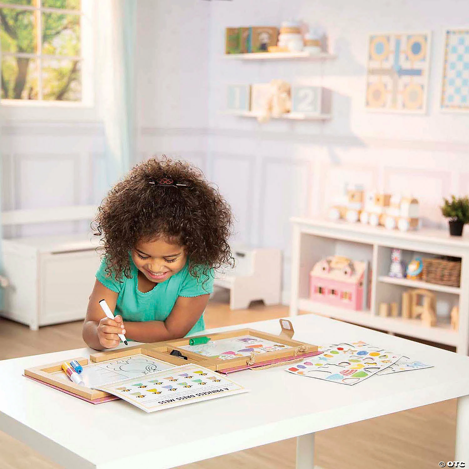 Flash Sale π Melissa & Doug Natural Play: Play, Draw, Create Reusable Drawing & Magnet Kit - Princesses π€© - Image 5