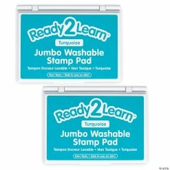New 🔔 Ready 2 Learn Jumbo Washable Stamp Pad - Turquoise - Pack of 2 👍