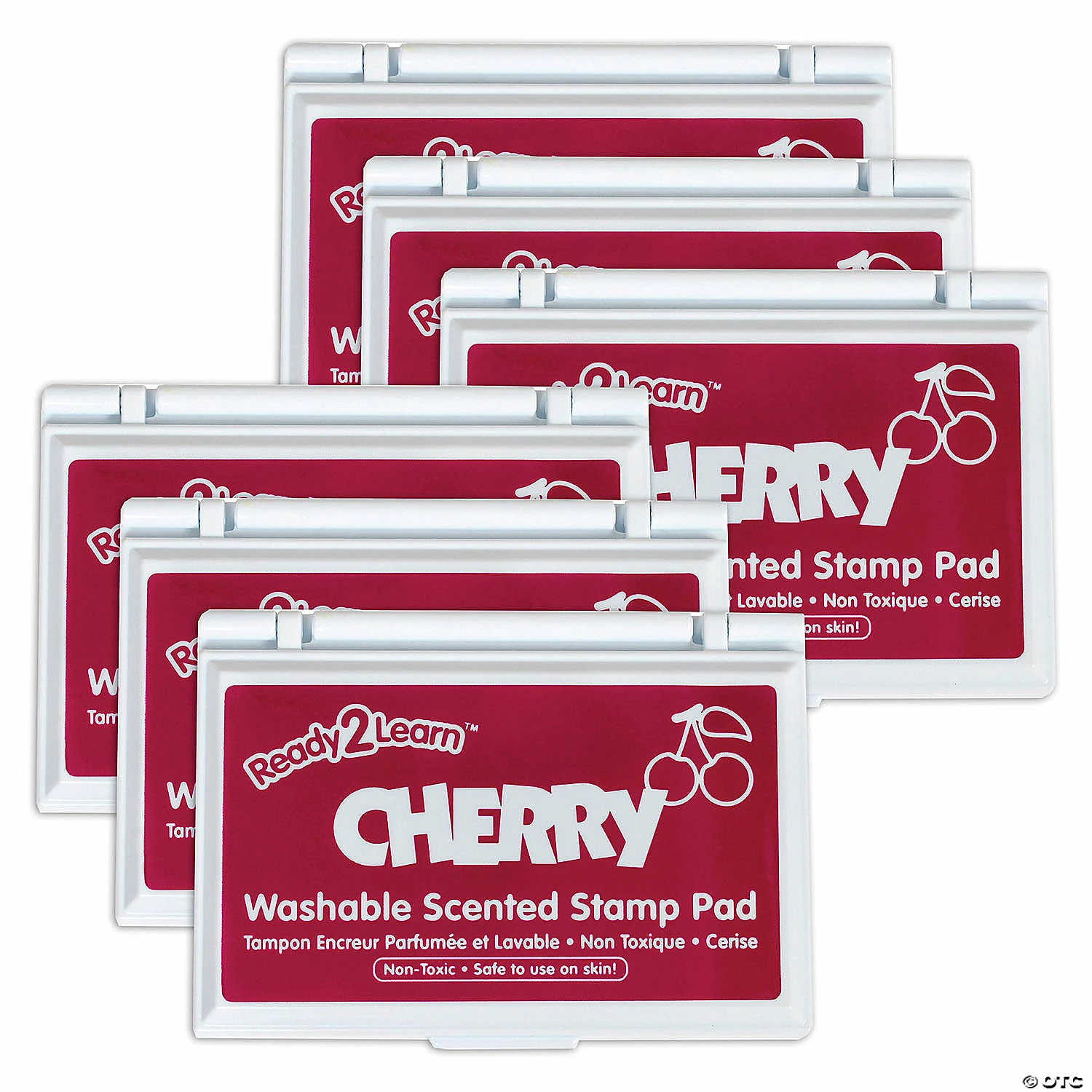Cheap π€© Ready 2 Learn Washable Stamp Pad - Cherry Scent, Dark Red - Pack of 6 π