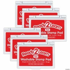 Promo ๐ Ready 2 Learn Washable Stamp Pad - Red - Pack of 6 ๐ฏ