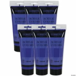 Cheap 👏 Sargent Art Acrylic Paint Tube, 120 ml, Dark Cobalt Violet, Pack of 6 👏