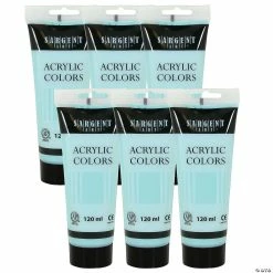 Outlet ๐ฅฐ Sargent Art Acrylic Paint Tube, 120 ml, Ocean Green, Pack of 6 ๐