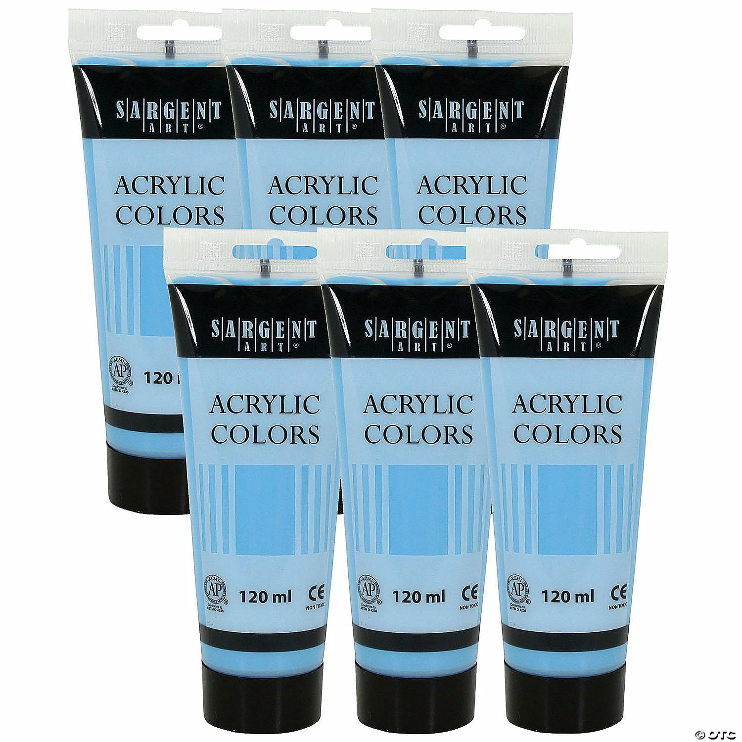 Budget 𧨠Sargent Art Acrylic Paint Tube, 120 ml, Pale Blue, Pack of 6 π