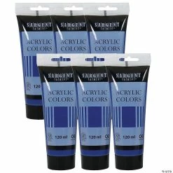 Cheap ✔️ Sargent Art Acrylic Paint Tube, 120 ml, Pthalocaynine Blue, Pack of 6 💯