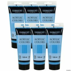 Best Pirce 🌟 Sargent Art Acrylic Paint Tube, 120 ml, Sky Blue, Pack of 6 ✨