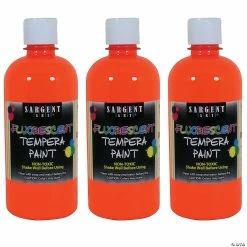 Cheap 👍 Sargent Art Tempera Paint, Orange Neon, 16 oz., Pack of 3 😍