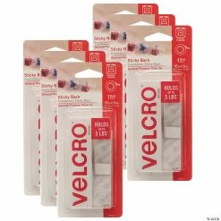 Deals 👍 VELCRO Sticky Back Tape, White, 18" x 3/4", 6 Rolls 🧨